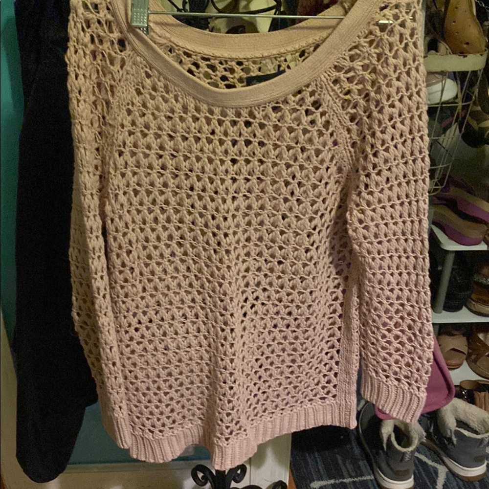 American Eagle Pink Knit Women's Sweater